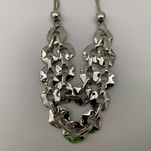 Women's Necklace Dangling Earrings Set Silver-tone NWOT - Picture 4 of 5